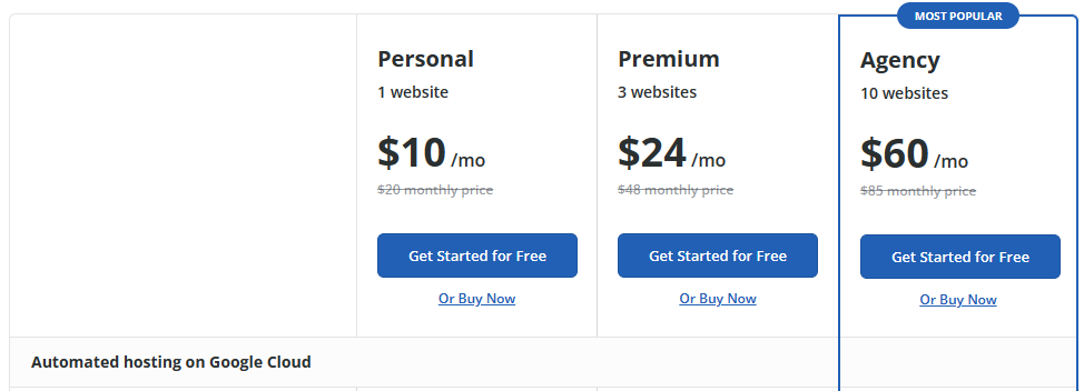 10web pricing